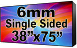 Outdoor Full Color LED Programmable Sign - Front Access - Single Sided - 6mm- 38" x 75" - 5 Year Warranty