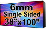 Outdoor Full Color LED Programmable Sign - Front Access - Single Sided - 6mm- 38" x 100" - 5 Year Warranty