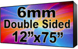Digital HOA Community & Association Sign - LED signs for HOA Community & Association Sign - Double Sided -12" x 75"- 5 Year Warranty