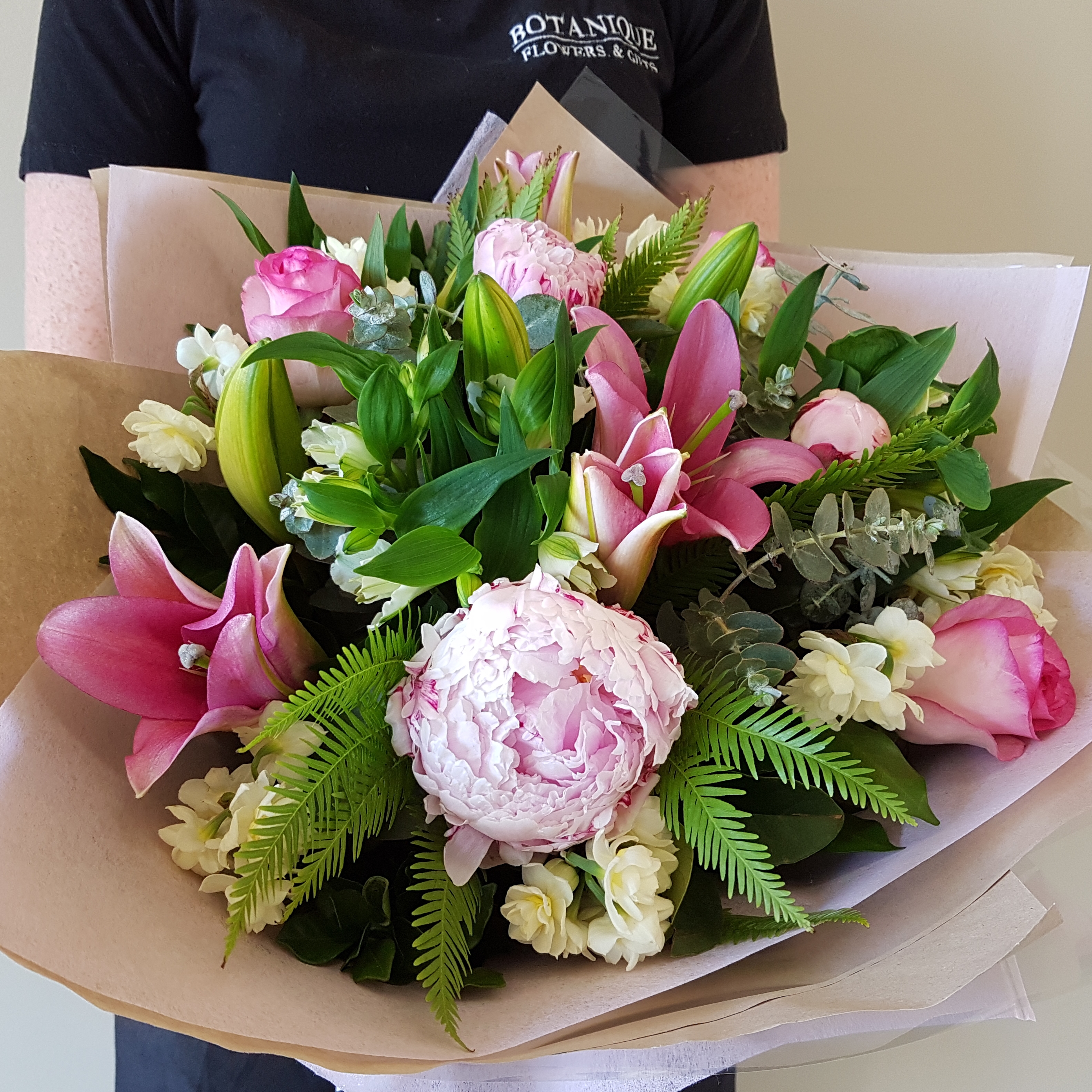 Jennifer Mixed Flower Bouquet - Botanique Florist Gold Coast Australia