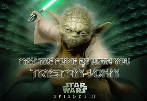 star wars yoda personalized poster