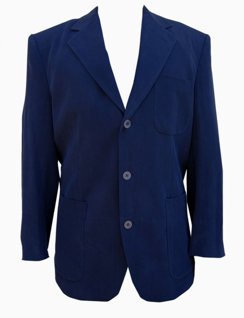 Men's Silk Sport Coat (Ink Blue) - FonteShirts.com