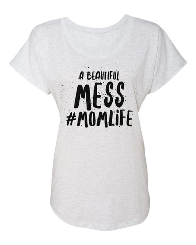 A Beautiful Mess #Momlife Dolman Short Sleeve Top