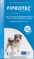 Fiprotec Spot-On - 3 pack: Small Dog: up to 22 lbs (up to 10 kg