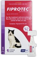 Fiprotec Spot-On - 3 pack: Cats: up to 18 lbs (up to 8 kg)