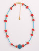 Red Coral and Turquiose Necklace