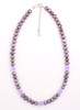 Purple Fresh Water Pearl and Light Purple Quartz Necklace