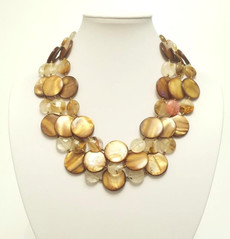 Triple Mother of Pearl Necklace