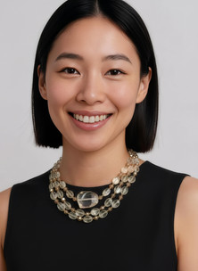 Triple Lemon Quartz Necklace