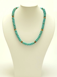 Turquoise & Metal Necklace