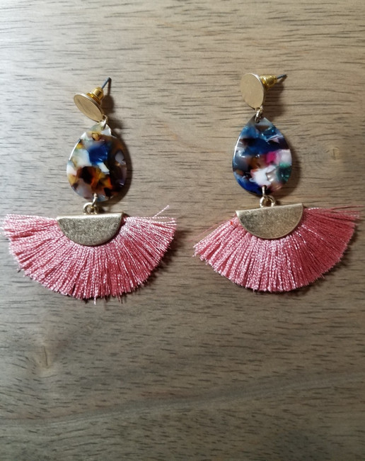 Circle tassel earrings new arrivals