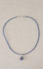 Lapis Lazuli Choker Necklace with Pendant
Handmade Item
Length : 14 1/2 "
Materials : Lapis lazuli Beads, Silver
Silver Brass Star
Closure: Silver Brass Lobster Clasp