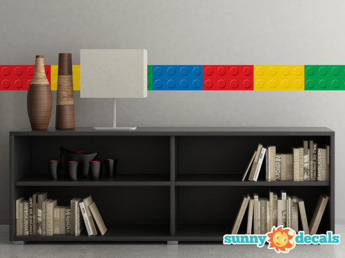 Big Brick Wall Border Fabric Wall Decal Sunny Decals