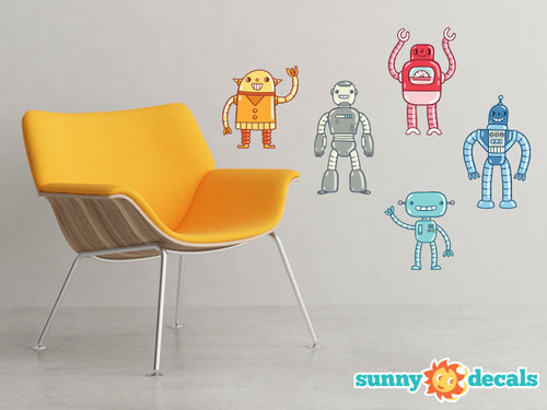 robot wall stickers