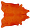 Tangarine  Coloured  Cowhide  Rug