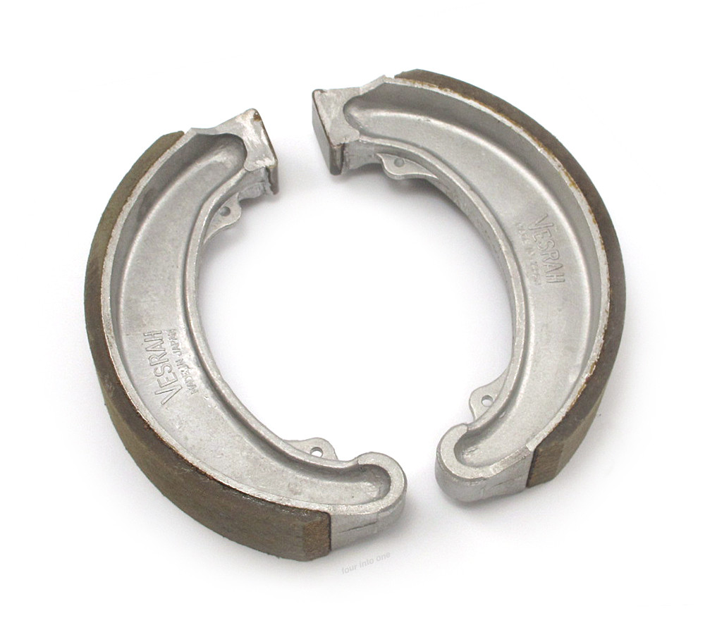 Compatible with Honda CB350F CB350K CB360 CB400F Vesrah Rear Brake Shoes VB-127