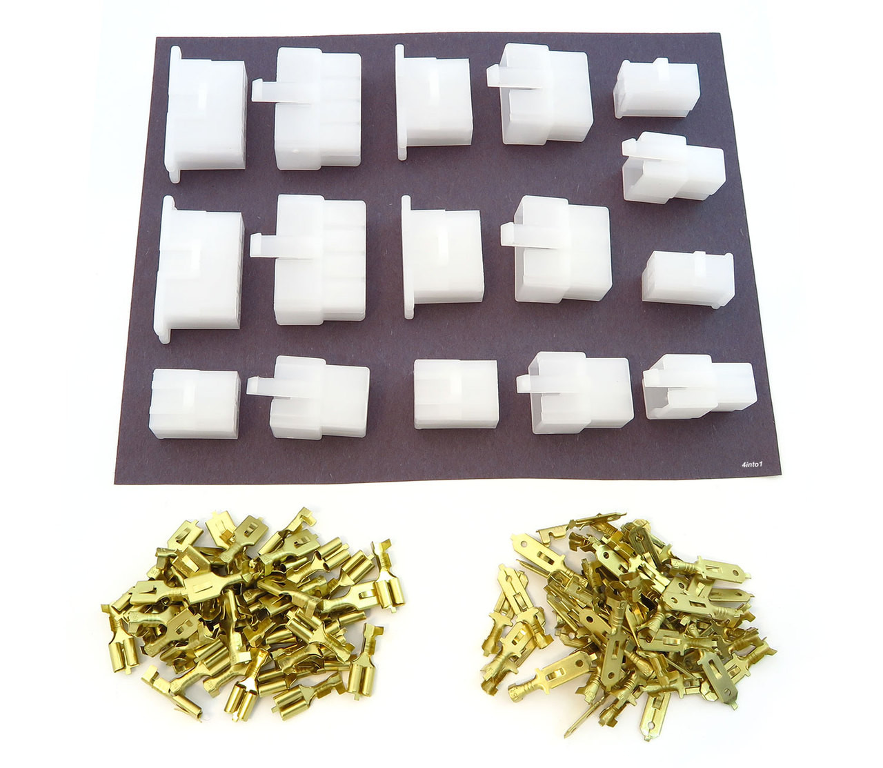 6.3mm .250 Series Locking Connector Kit 3 Pin Fits Vintage Honda Wiring Harness Connector Connenctions