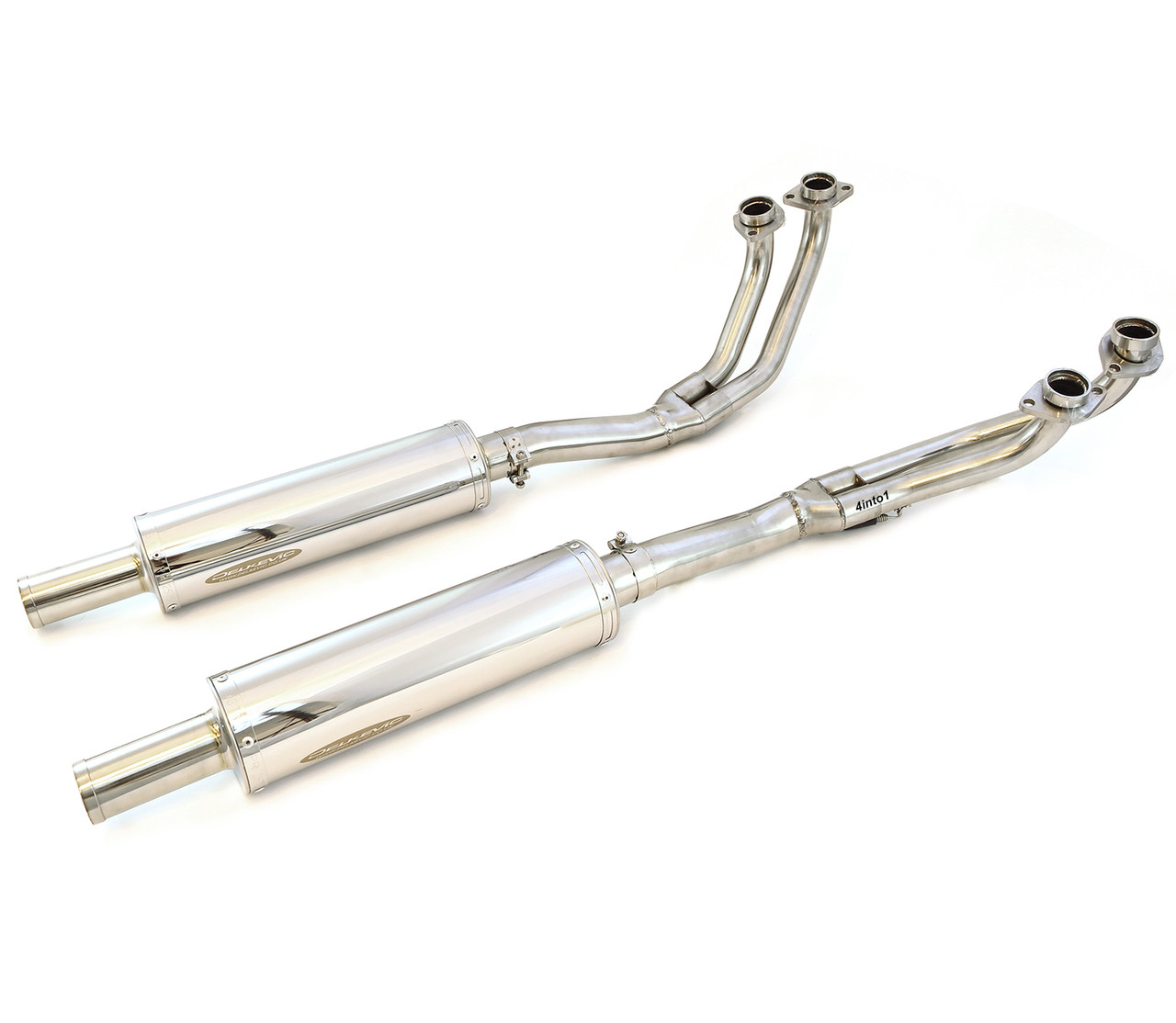 Delkevic 4into2 Stainless Steel Exhaust Honda GL1100 Gold Wing