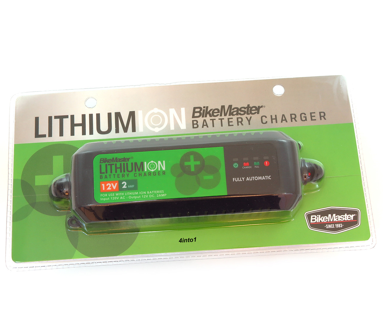Lithium Ion Battery >> Bikemaster 2 Amp Lithium Ion Battery Charger Maintainer Lithium Ion Battery >> Bikemaster 2 Amp Lithium Ion Battery Charger Maintainer