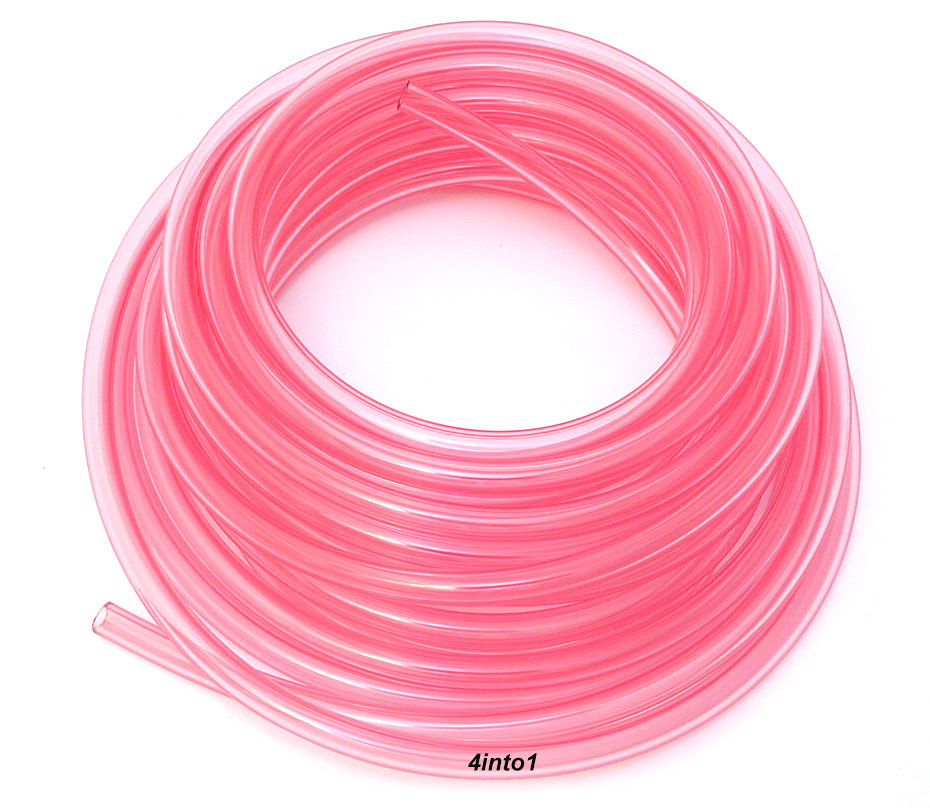 Helix Clear Red Polyurethane Fuel Line 1/4 inch (6mm) x 1 Foot 180-1408