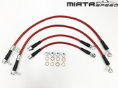 MiataSpeed Stainless Steel Brake Lines (MX-5 Miata ND)