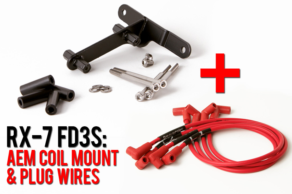 IGN-1A Coil Mount & Spark Plug Wires (FD3S RX-7, LHD) - SakeBomb Garage LLC