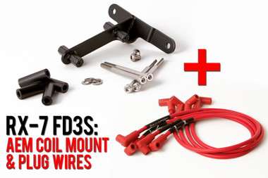 FD3S LHD AEM Coil Mount & Spark Plug Wires