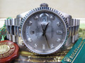 Rolex President Day Date 18k White Gold Ref 18239 Rhodium Serti