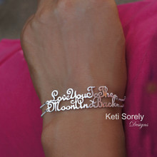 Handwriting Message Bracelet with Double Line - Choose Your Metal