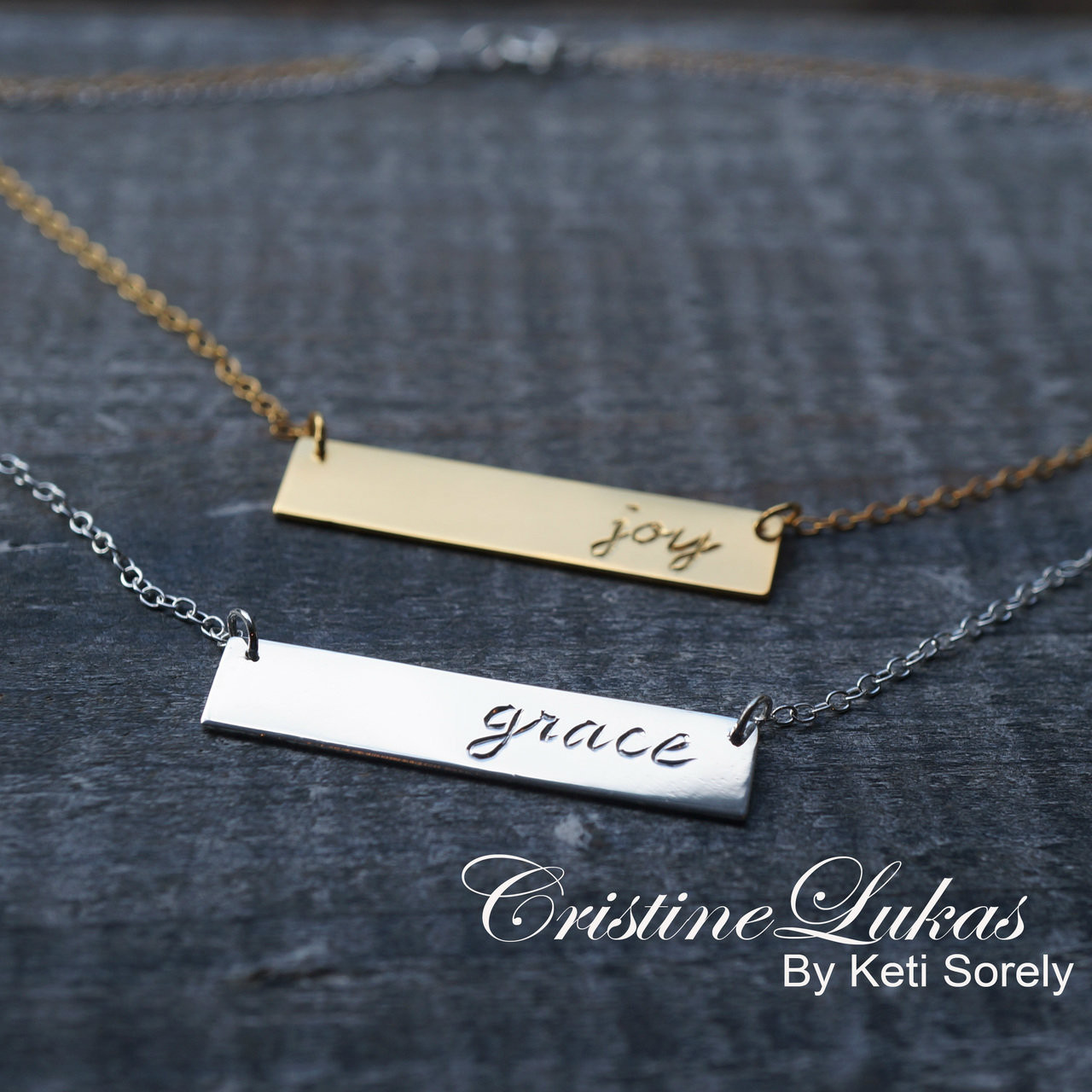 Personalised Custom Engraved Bar Necklace Name Date Necklace Gift Gold  Silver | eBay