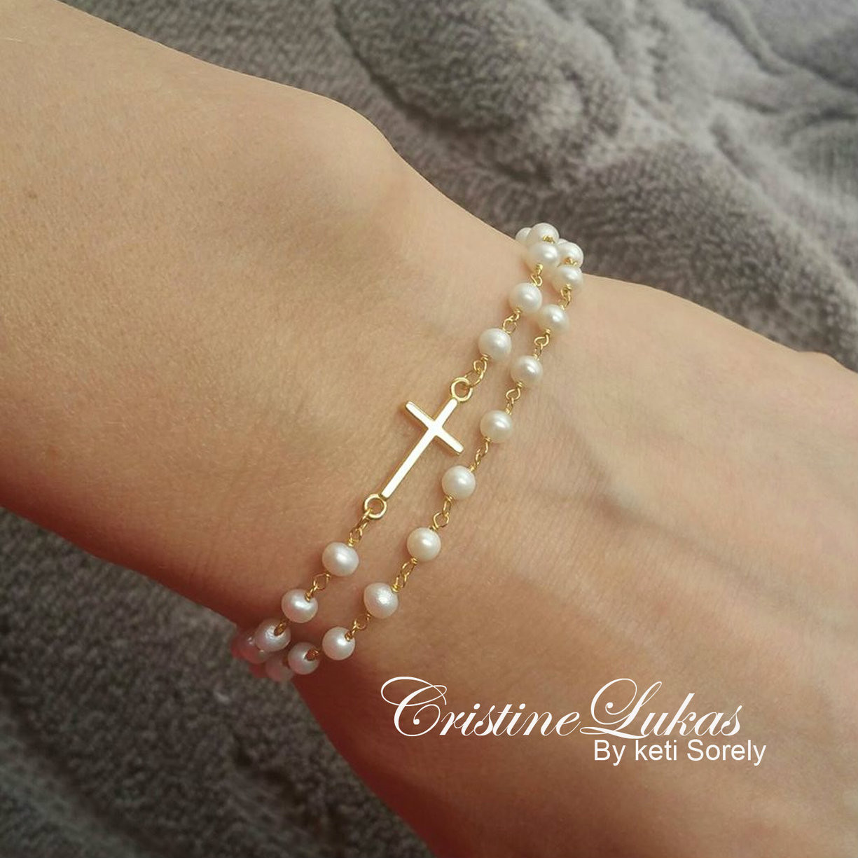 sea-maiden® Sideway Cross Bracelet 