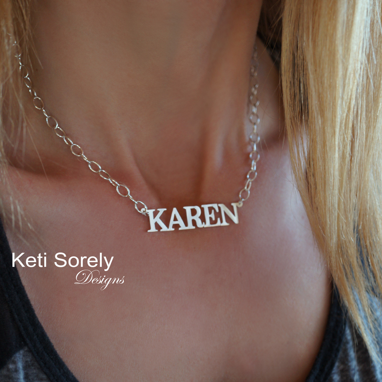 Karen sale name necklace