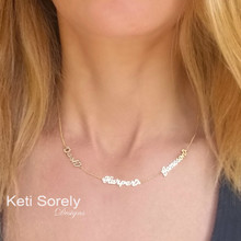 Family Name Necklace - Personalize It with Names - Choose Your Metal