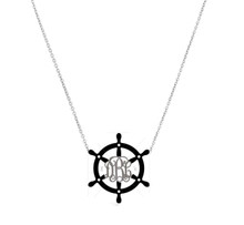 Custom order for Ship Wheel Monogram with Diamonds