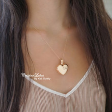Hand Engraved Classic Heart Locket - Silver, Yellow or Rose Gold