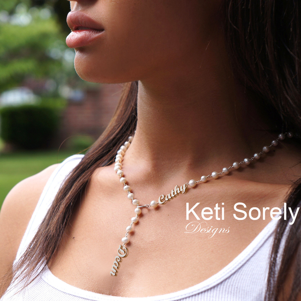 Diamond Pearl Lariat Necklace | Pearl lariat necklace, South sea pearl  necklace, Pearl lariat