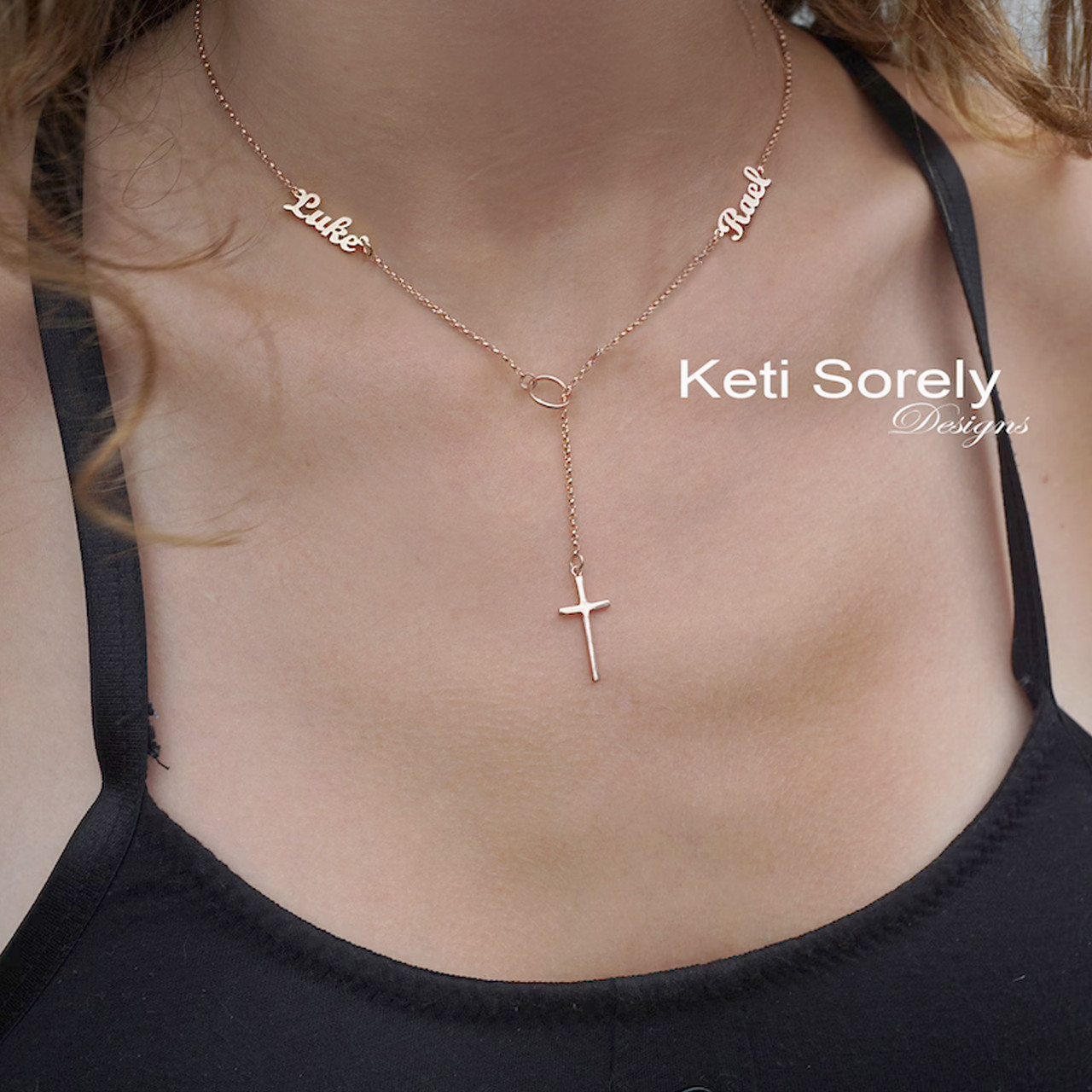 Women's Simple Small Cross Pendant Necklace (Silver, Rose Gold, and Black  Color) | eBay