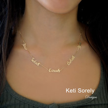 Mini Names Necklace - Choose Your Metal