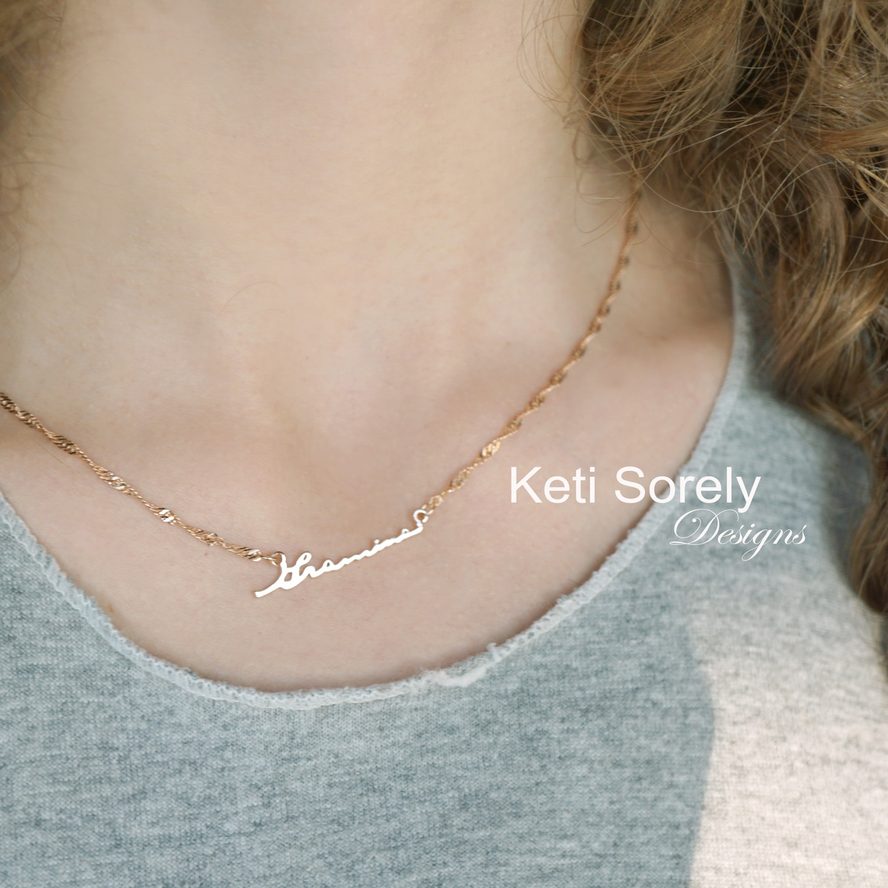 Custom Signature Necklace – shopkiersykay
