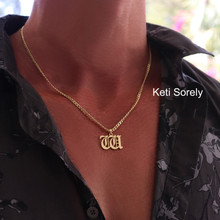 Unisex Personalized Initials Necklace For Man or Woman