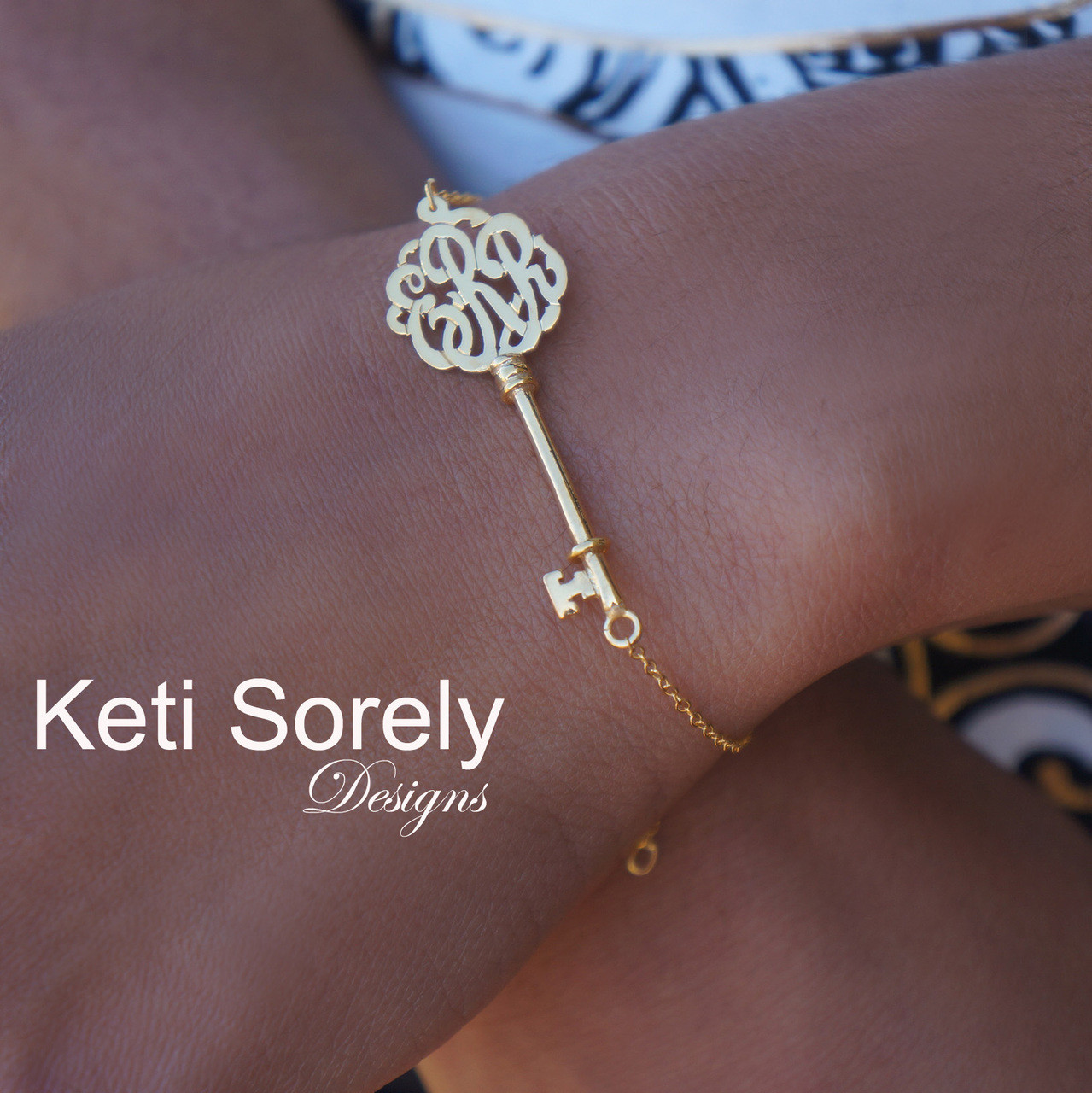 Keti Sorely Designs Monogram Bracelet