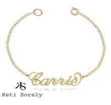 "Sex & The City"  Personalized Name Bracelet or Anklet -  Choose Your Metal