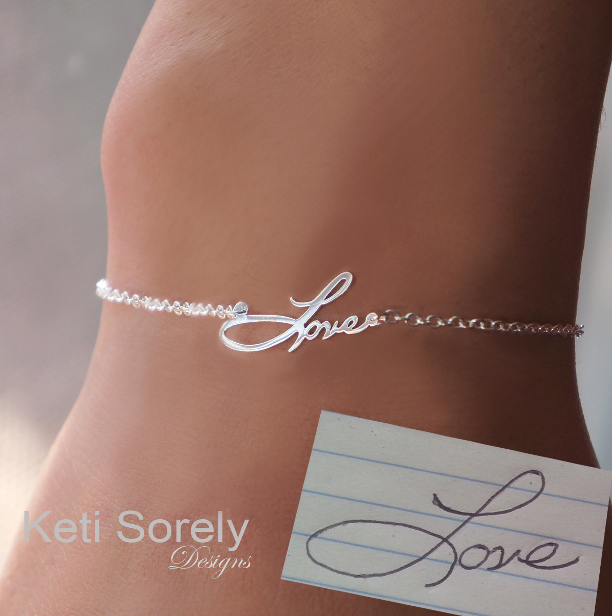 Personalized Custom Made Name, Signature Or Word Bracelet Use