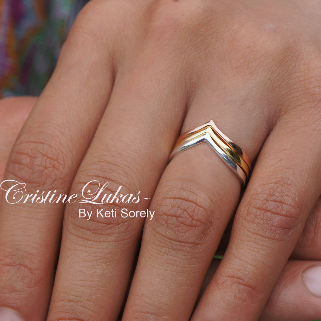 18k Gold Prism Jewel 0.05 Carat G-H/I1 Natural Diamond Unique Tri-Tone Gold Pendant