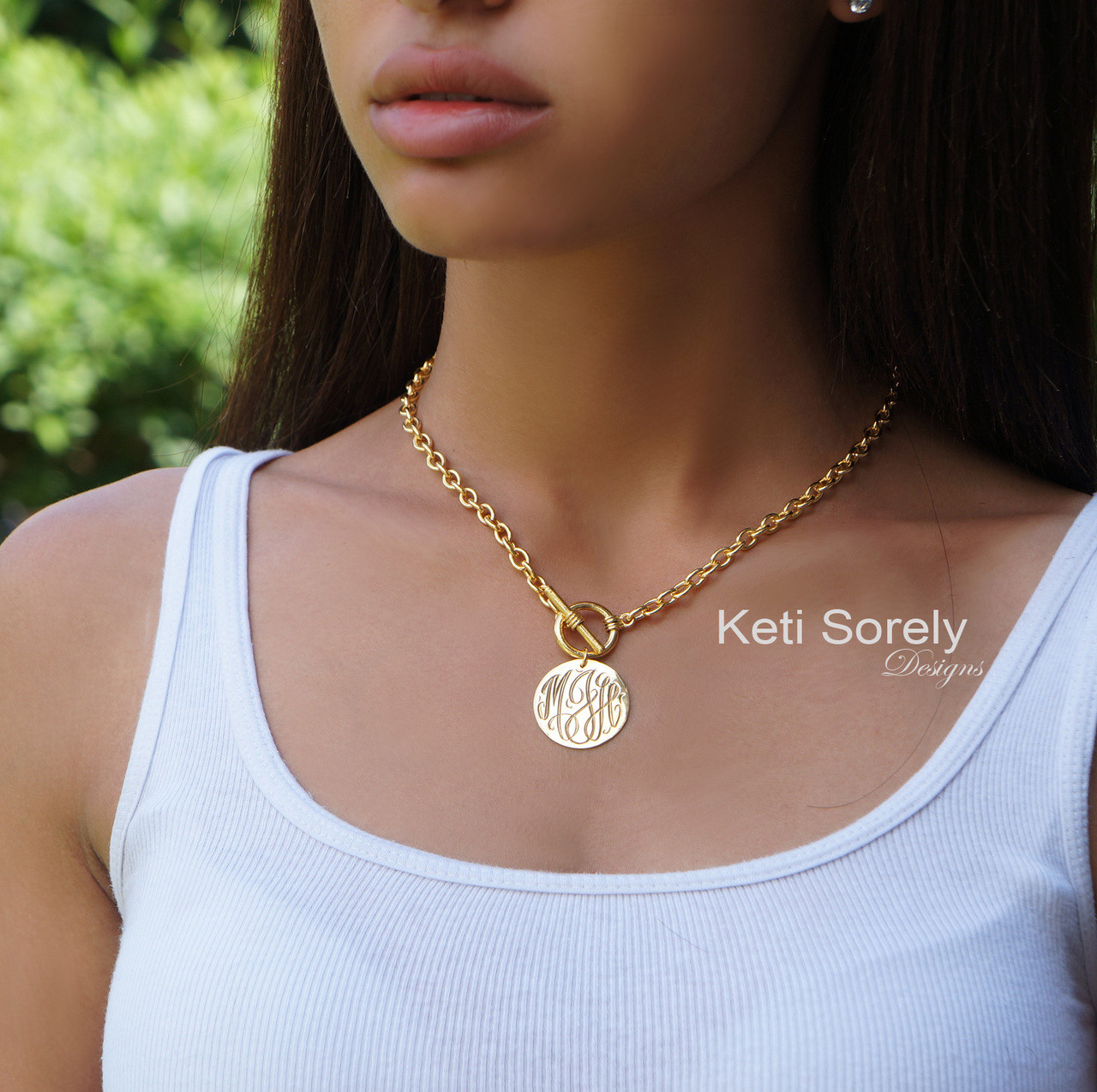 Keti Sorely Designs Monogram Necklace