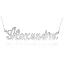 Personalized Name Necklace (Alexandra Style) - Choose Your Metal