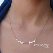 Family or Couples Name Necklace - Personalize It with Names - Choose Metal