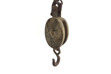 Antique Wooden Pulley 