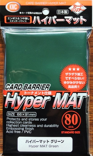 Kmc Mat Hyper Mat Green 80 Pack Sleeves Cheap Magic Sleeves