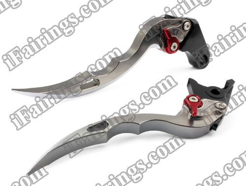 Grey Cnc Blade Brake Clutch Levers For Kawasaki Ninja Zx6r 636